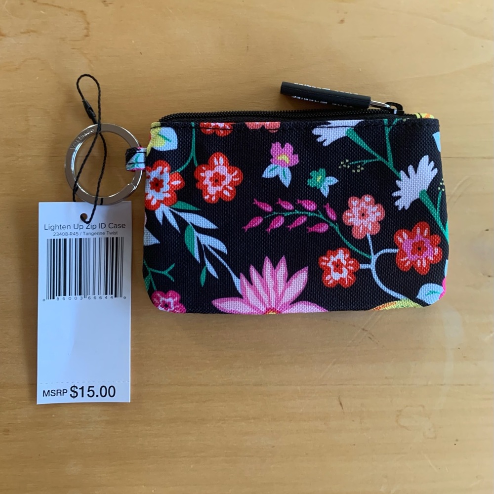 Vera Bradley Zip ID Case Tangerine Twist